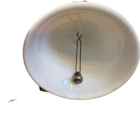 Milk Glass Hobnail Design Bell With Handle Decorative Collectible - Picture 3 of 8